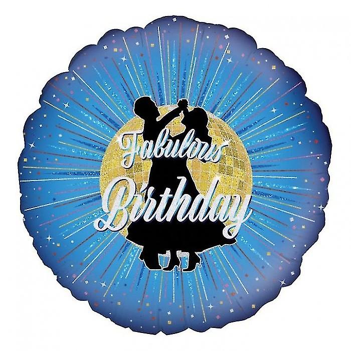 Oaktree Fabulous Birthday Holographic Foil Balloon