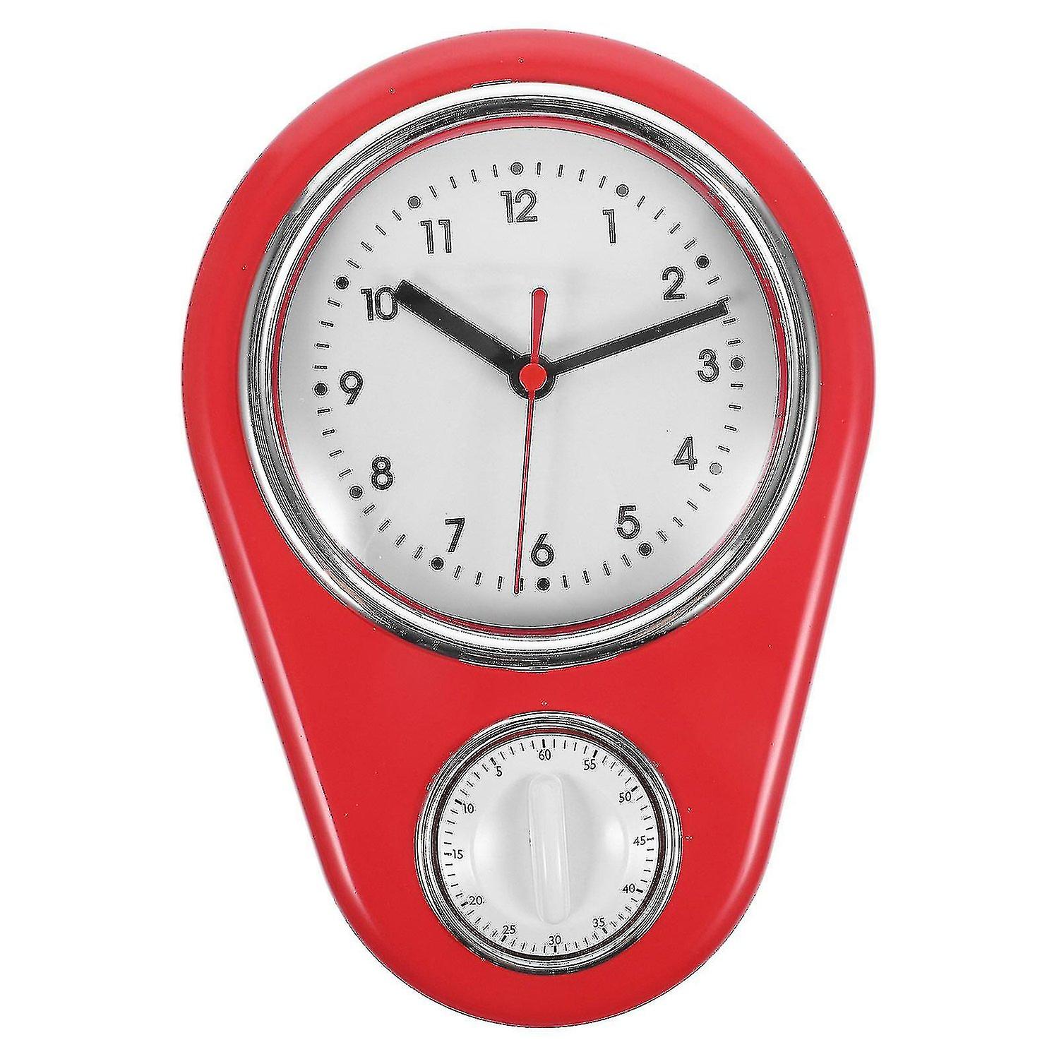 1pc Kitchen Timer Wall Clock Household Timer Modern Style Without Battery For Home (blue)