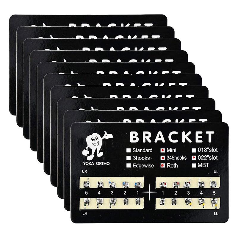 200Pcs Teeth Model Mini Brackets Roth 022 Slot Bondable With Hook On 345