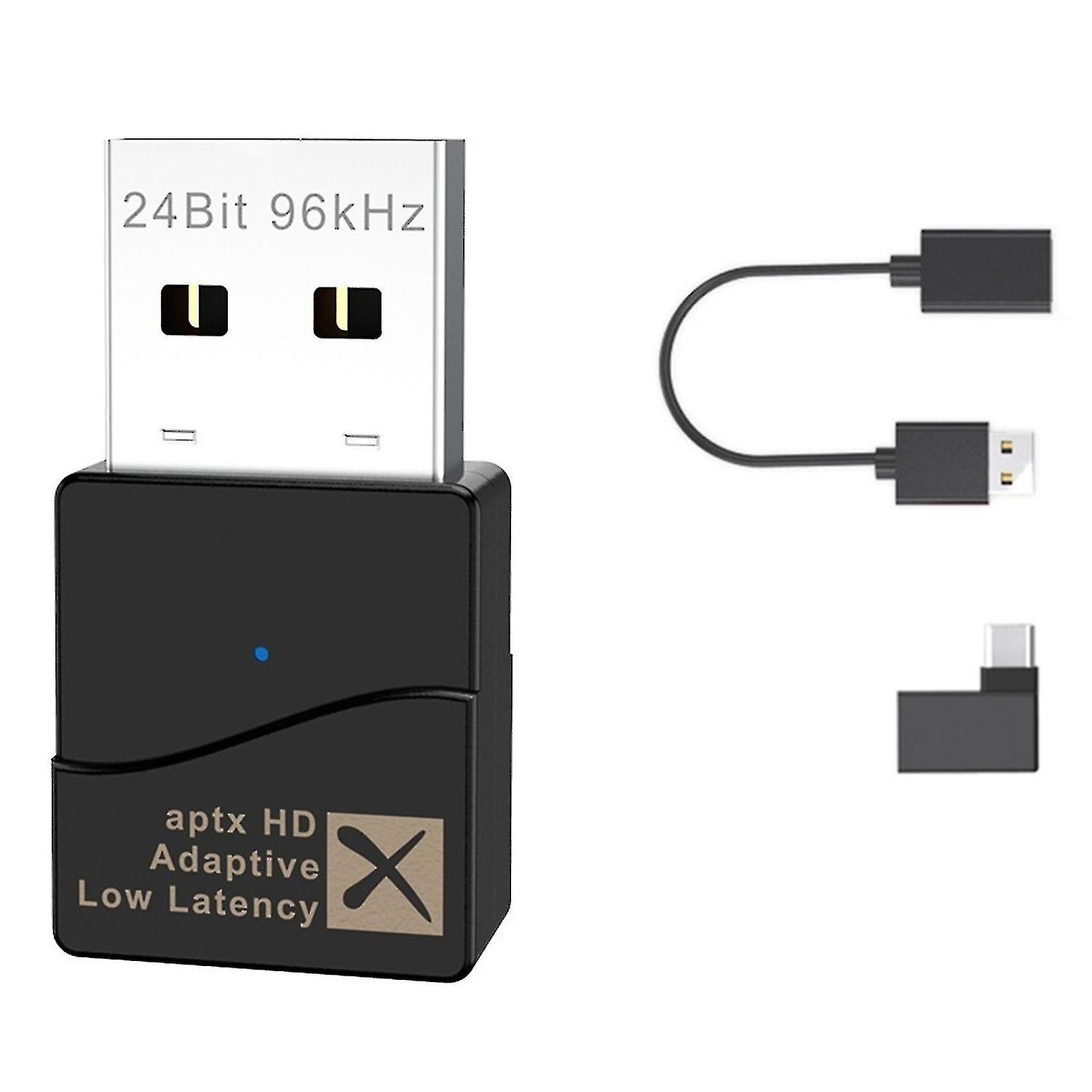 Adaptieve, USB Bluetooth 5.2 audiozender, zonder stuurprogramma C