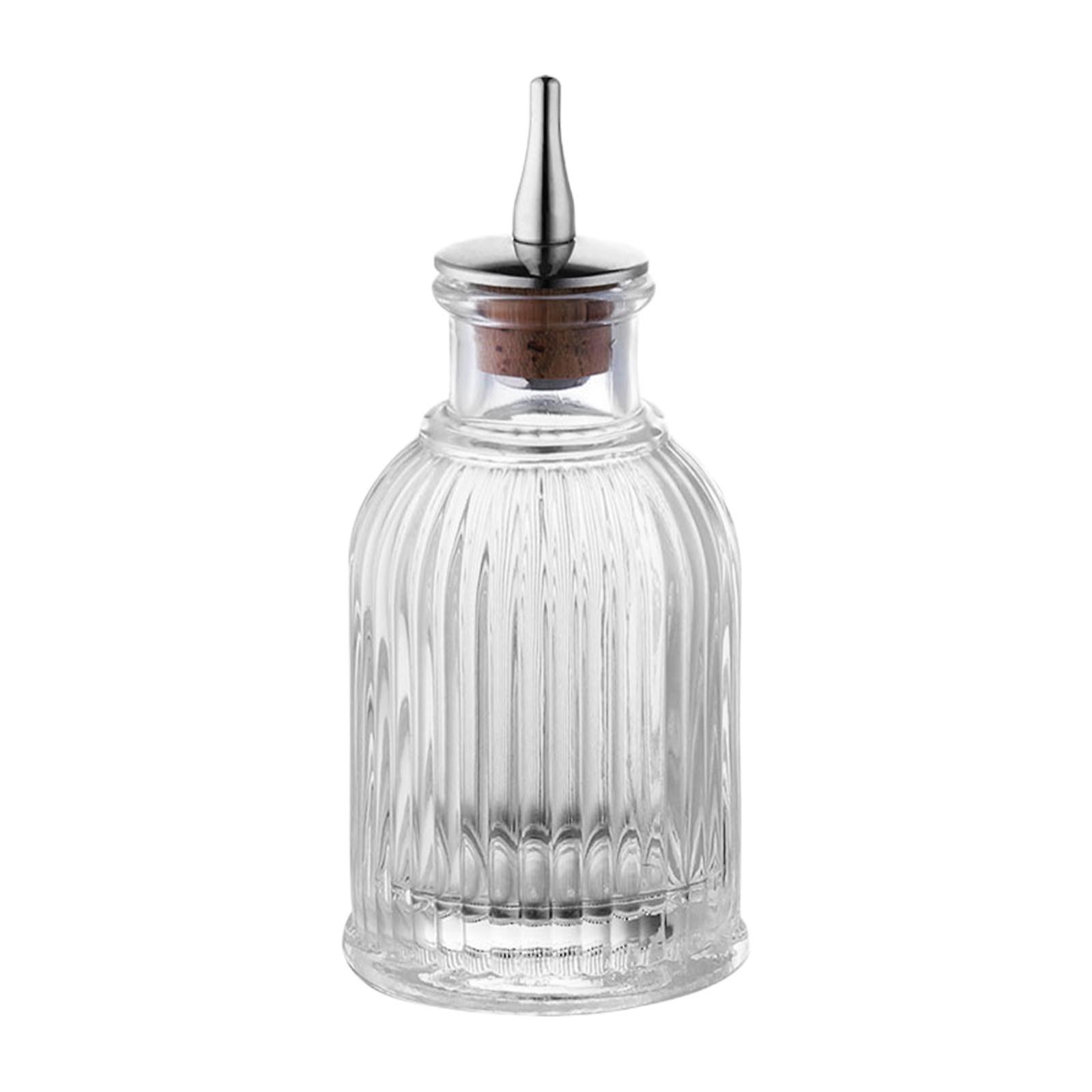 Glass Bitters Bottle Mixing Device Cocktail Dropper Bottle for Household Bar 100ml