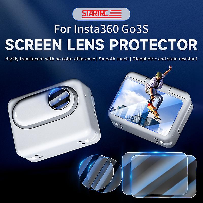 2pcs Mini Camera AR HD Lens Film Screen Protector for Insta360 GO 3S/GO 3