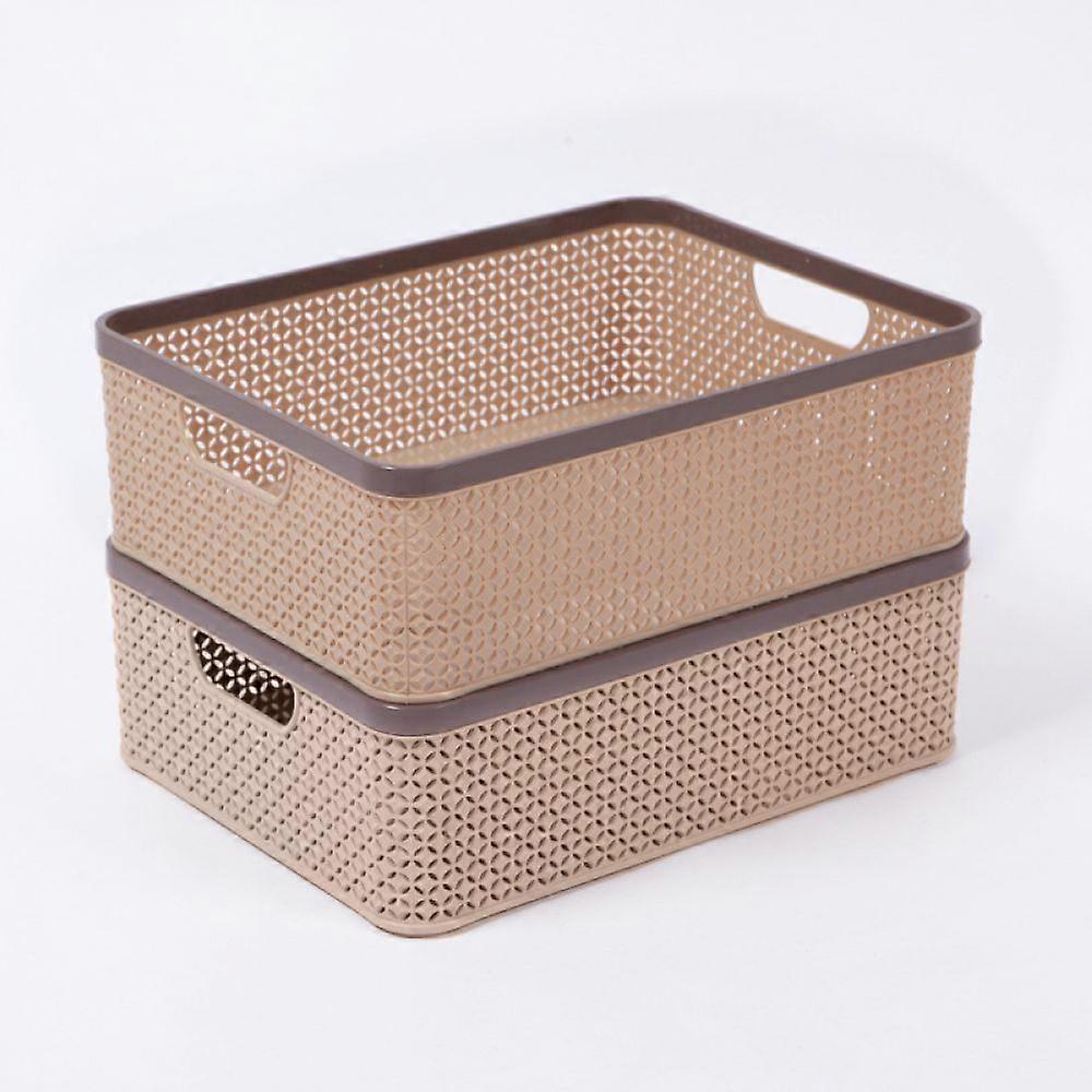 2pcs desktop storage box Qianka: 2 large size - can hold A4 paper