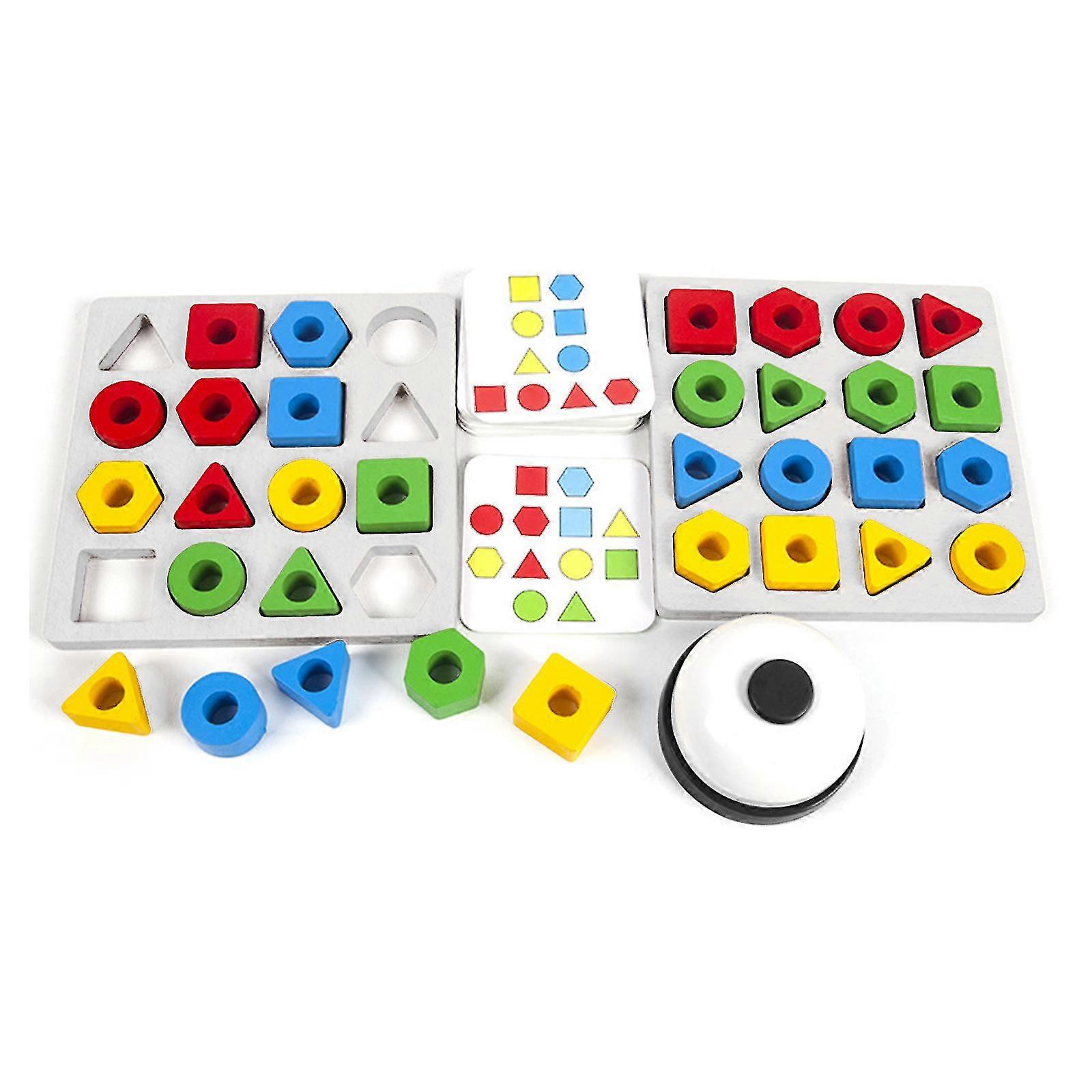 Kids Brain Training Matching Color Educational Set Toys Table Logic Games