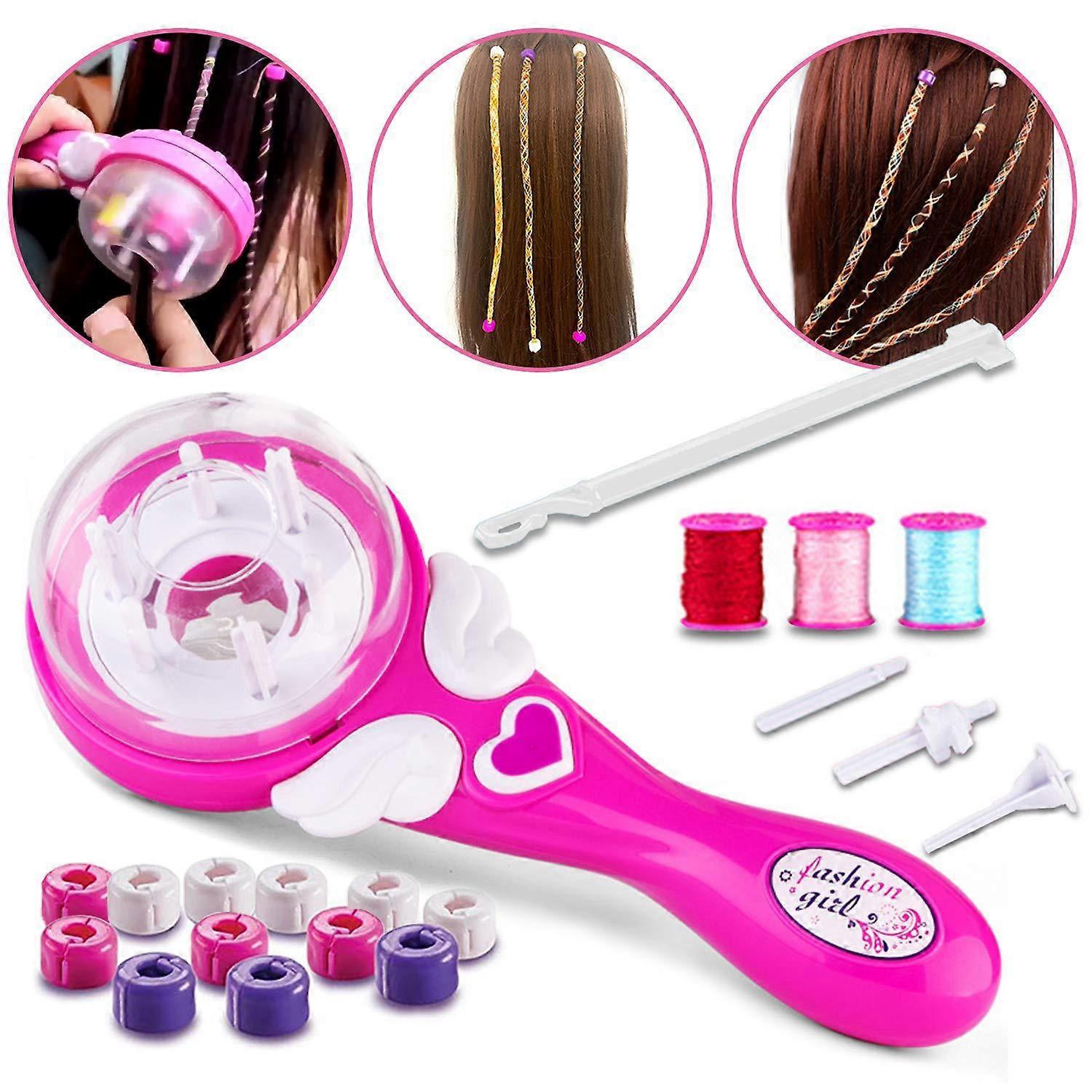 Hair Braider Automatico Elettrico Capelli Intrecciatrice Capelli Strumento Styling Giocattolo Set per Ragazze Adolescenti-25 * 9 cm-rosa-1 articolo...