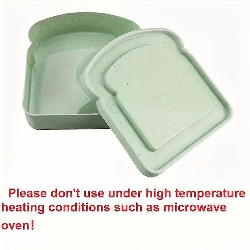BPA-Free Reusable Sandwich Storage Box - Leak-Proof, Microwave Safe & Stackable Container for Kitchen, School, Camping, Picnic & Beach - Durable, Spac
