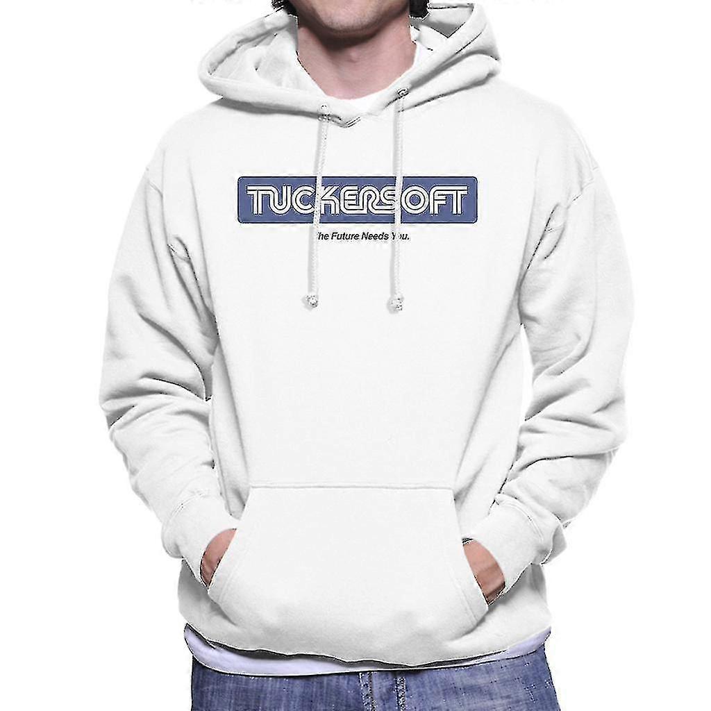 Felpa con cappuccio nero specchio Bandersnatch Tuckersoft con Slogan uomini