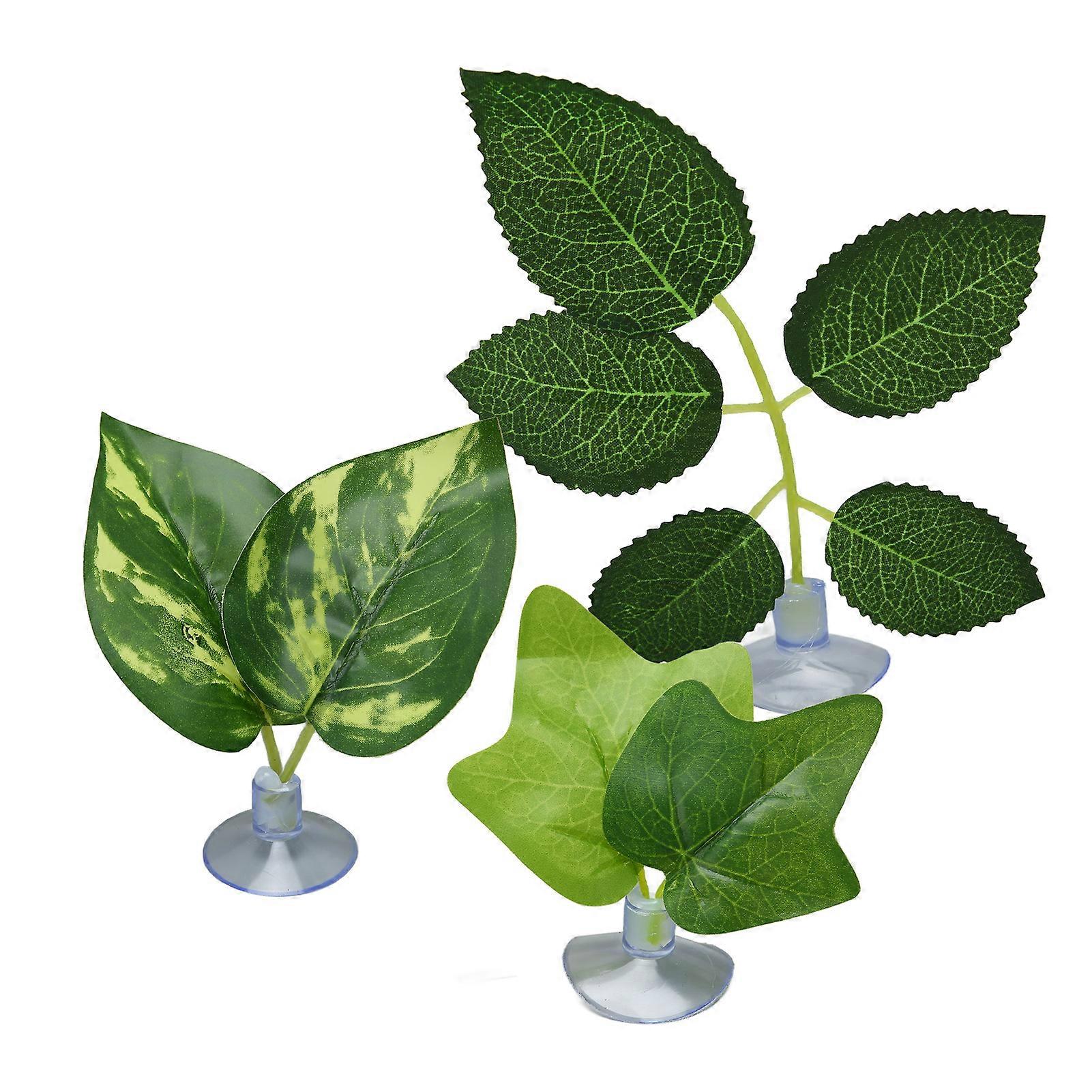 Betta Fish Leaf Pad Simulating Colorfast Odorless Fish Hammock Resting Leaf with Suction Cup for Habitat Tank Decor