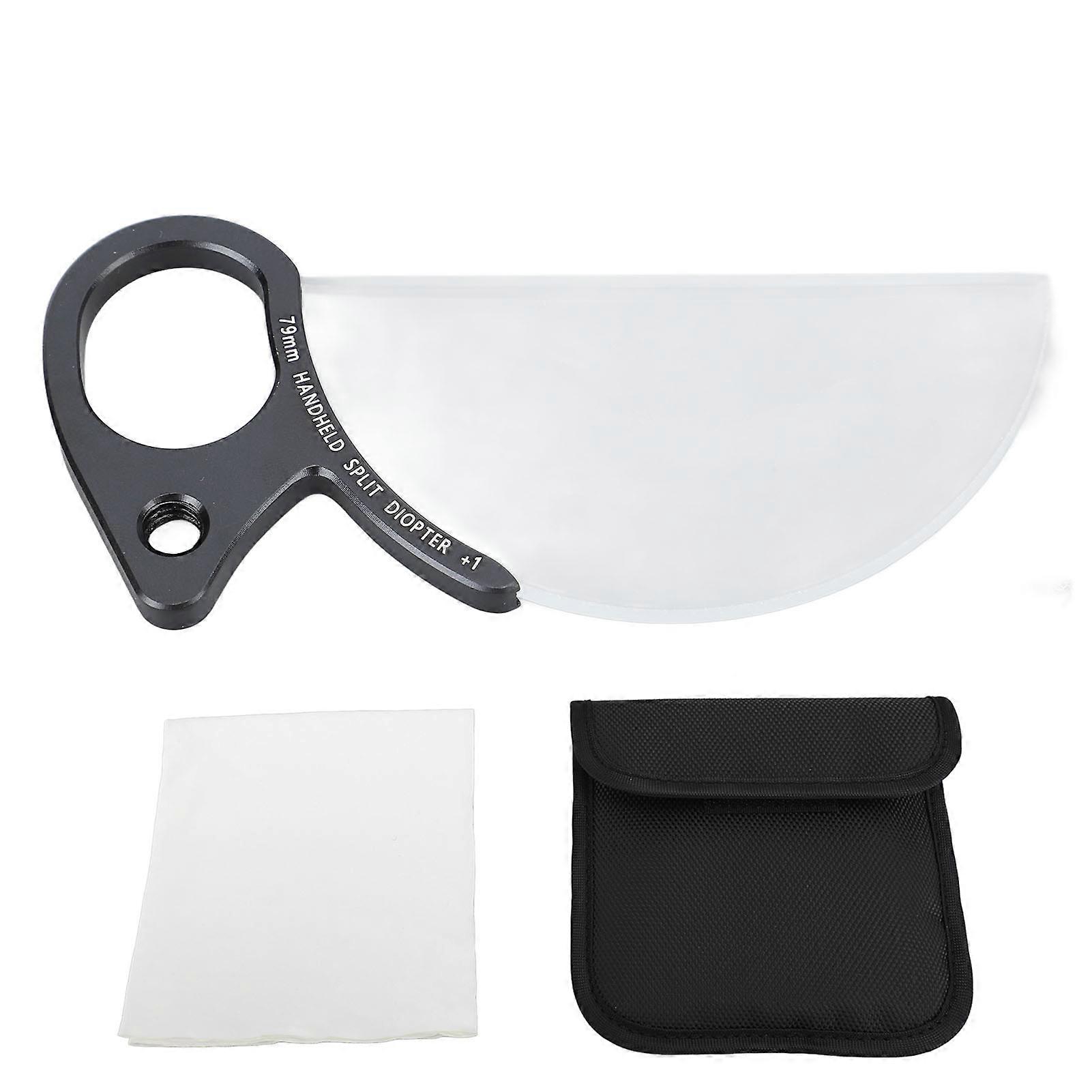 Handheld Split Diopter Filter 79mm Foreground +1 Blur Optical Glass Waterproof Mrc Coating Special Effects Camera Filter