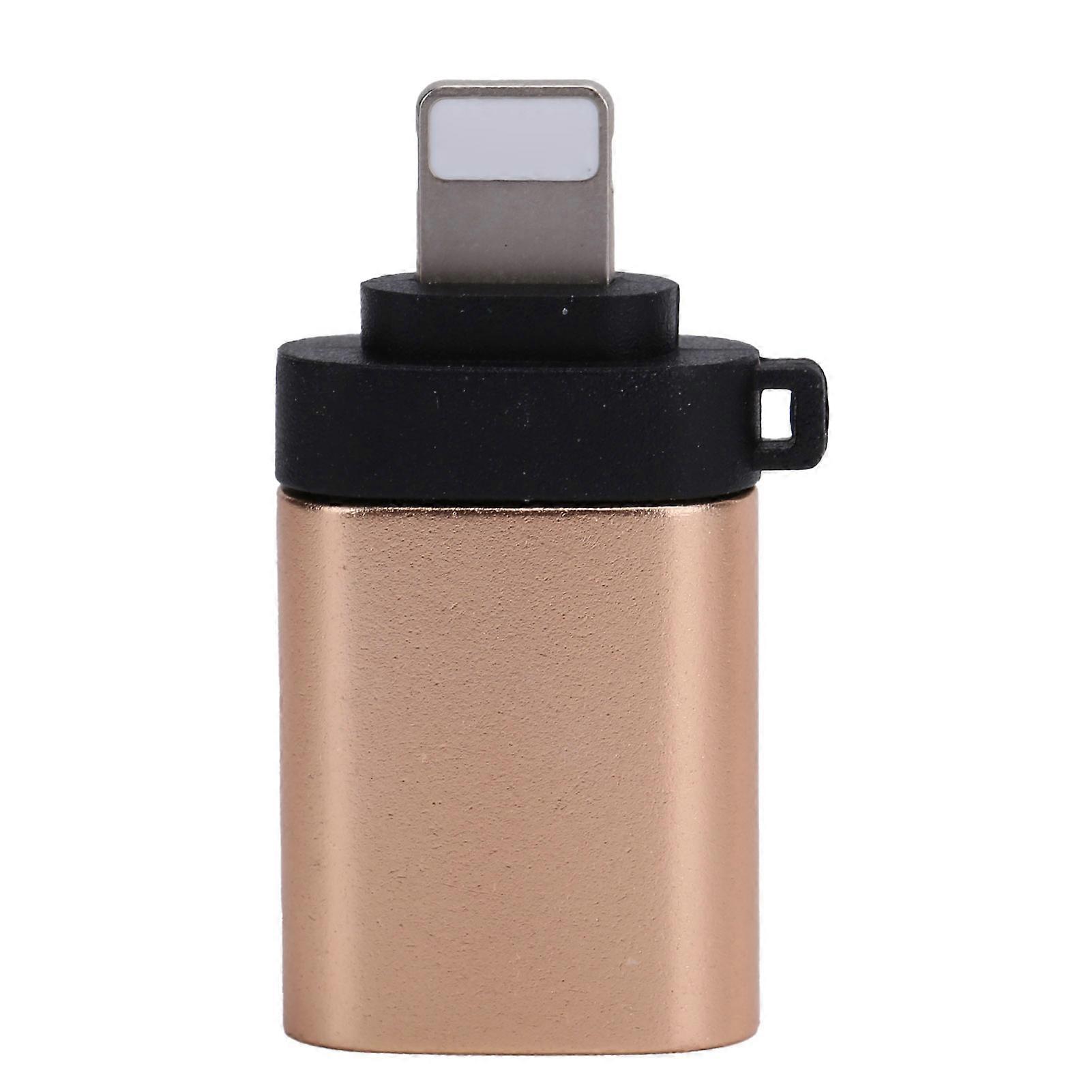 USB3.0 OTG Adapter Converter for Fast Charging Data Transmission Fit for IOS Phone Gold