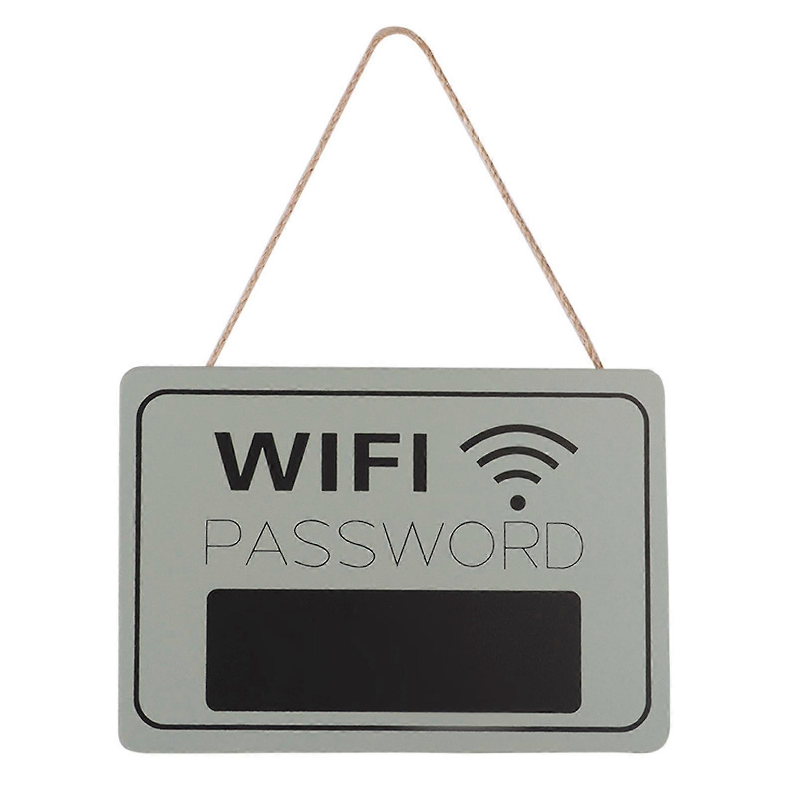 Password Display Signage Wall Hanging Coffee Shop Bookstore Retro Hanging Blackboard,Grey