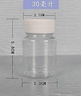 10 Pcs Plastic Pill Bottles Small Transparent Pill Containers Empty Tablet Bottles Cases