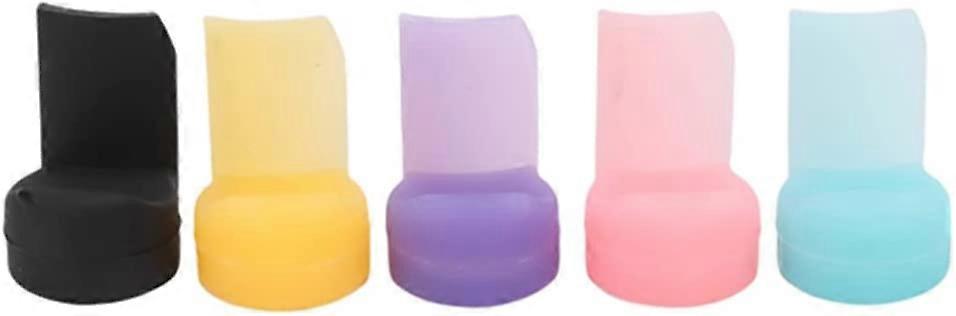 Pack of 5 Soft Silicone Clarinet Oboe Rest Protector for Woodwind Instrument 5 Colors