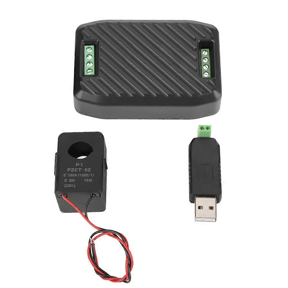 Tension Courant Facteur de puissance Fréquence Compteur d’énergie (1 * Mètre 1 * type ouvert Ct 1 * USB à 485) YEMAA
