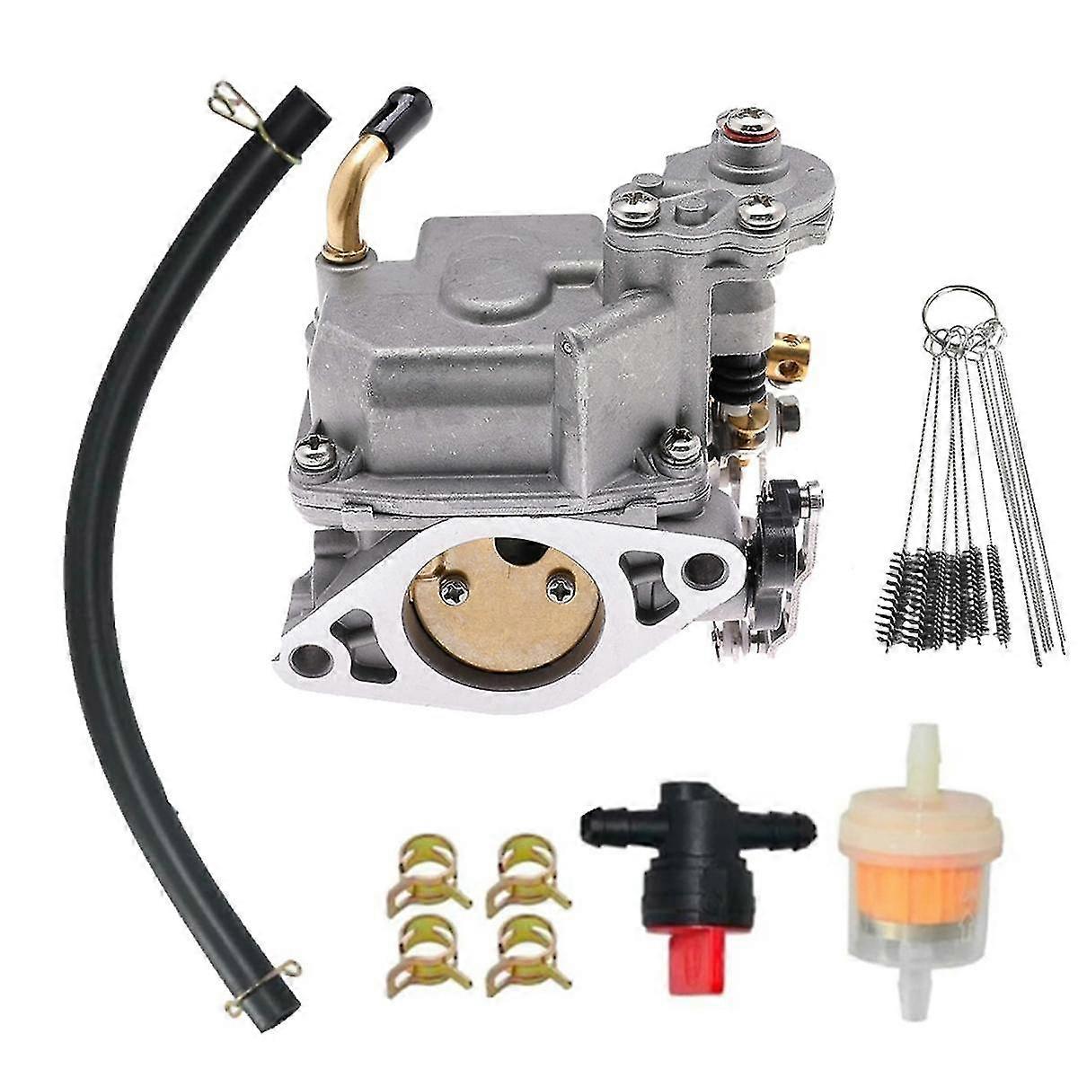 Outboard Carburetor Kit with Cleaning Brush 3303-895110T01 for Mercury Mariner 4 Stroke 8HP 9.9HP O