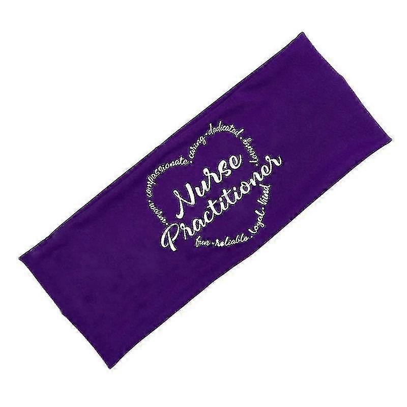 Headband Nurse Practitioner Letters Print Button Headband