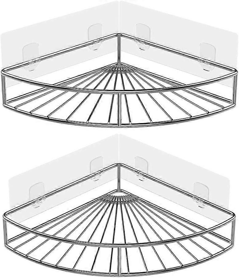 Corner shower basket shelf