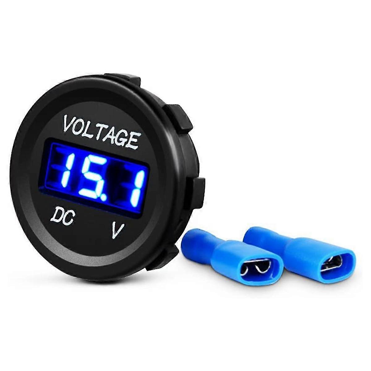 Dc 12v Led Panel Digital Voltage Meter Display Voltmeter For Boat Marine Vehicle Motorcycle Truck A