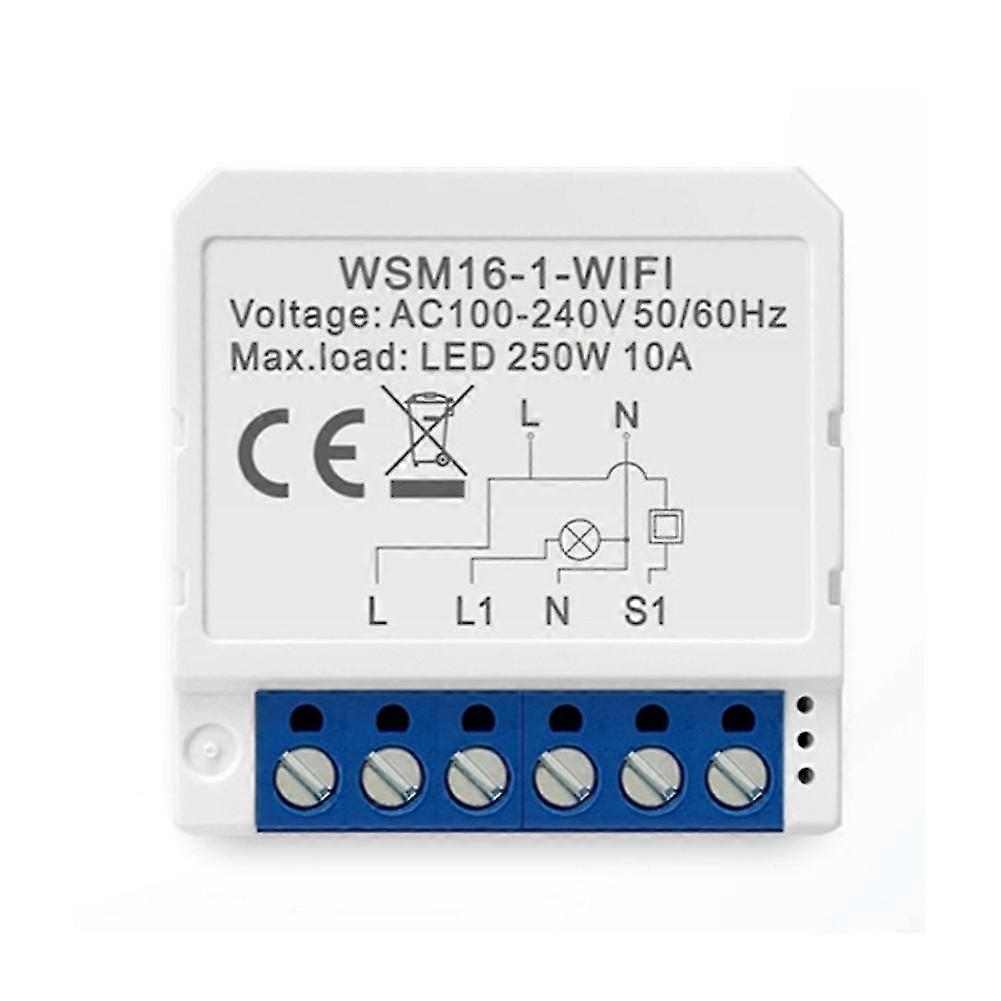 Wifi Smart Light Switch Module,tuya App Remote 2 Ways Control 1 Mini Diy Breaker Work For , Google