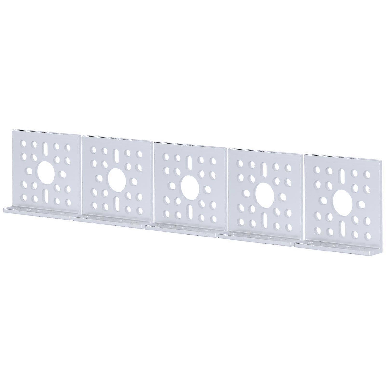 AluminumAlloyLShapeBrackets-5Pack|90DegreeRightAngle|48x12mm|LowSideServoMounts
