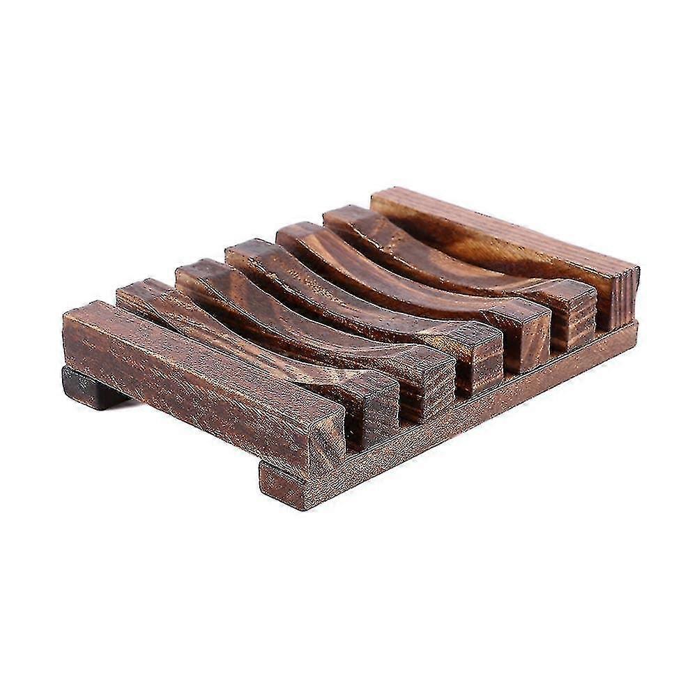 Home Bathroom Wooden Soap Case Holder Sink Soap Dish Rectangular Natural Holder|soap Dishes