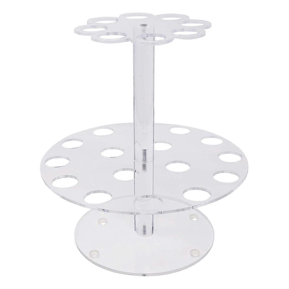Support de présentation de cornets de glace à 24 trous, double couche, pour décoration de pâtisserie et cupcakes