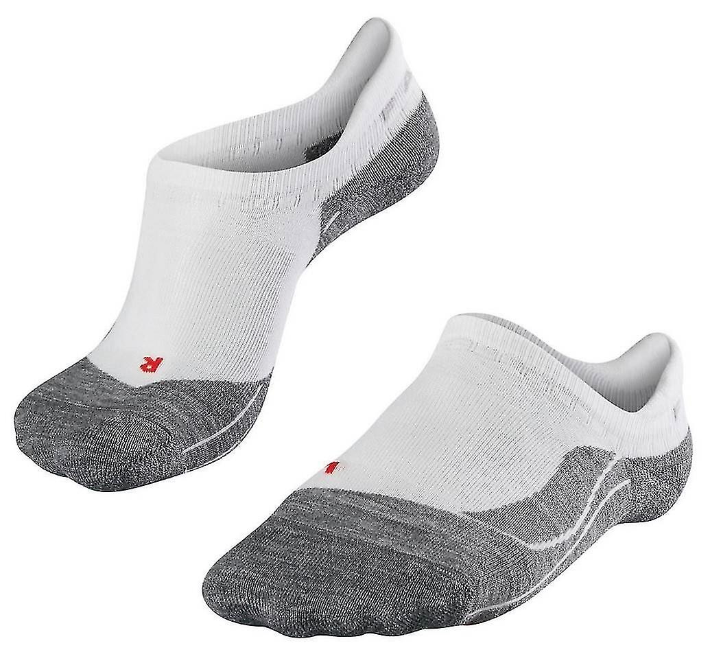 Falke Running 4 Medium Invisible No Show Socks - White Mix