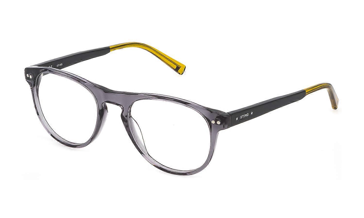 Eyewear Frames Sting VST418 0M78 Grey Transparent LUCIDO 52/20/145 MAN