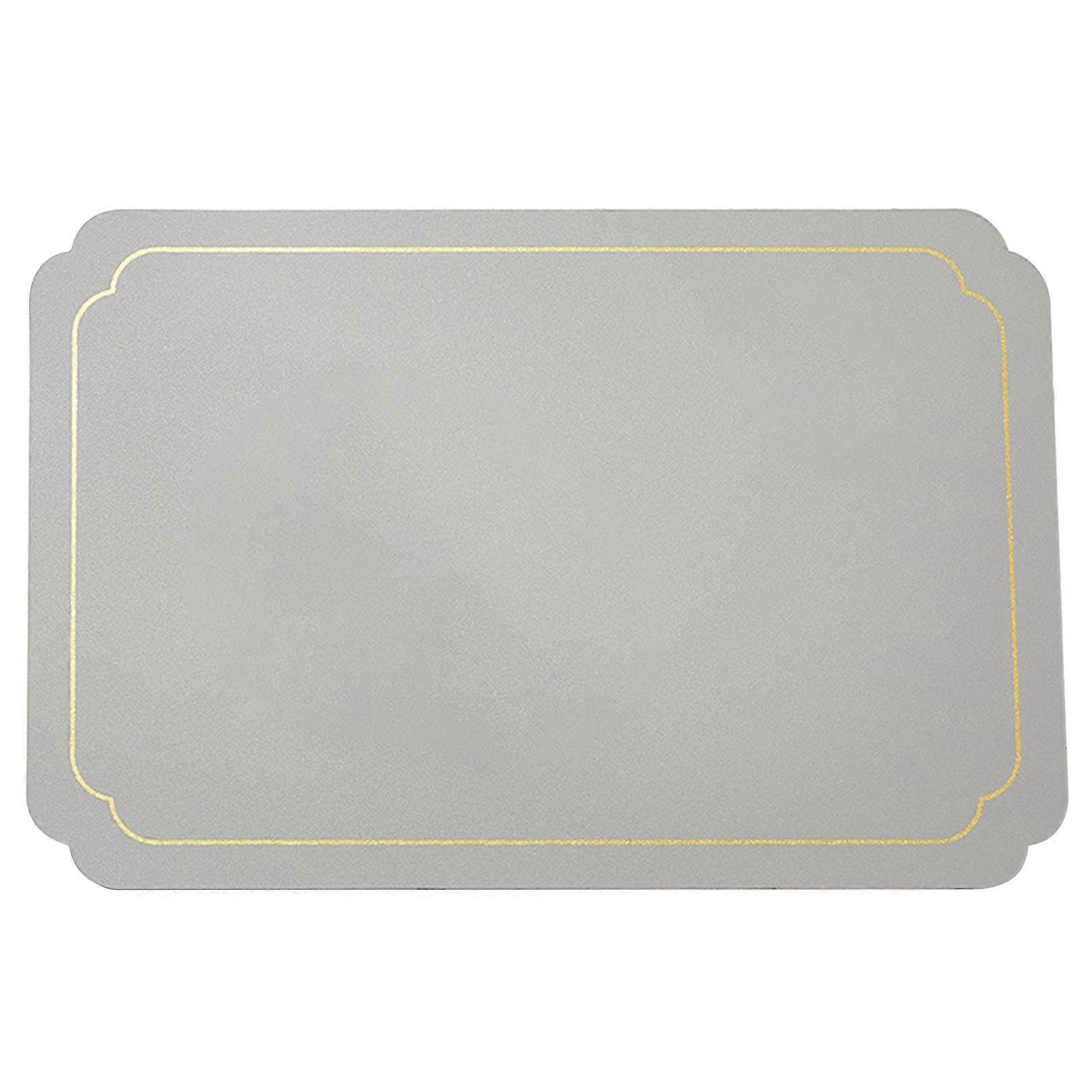 Rectangle Faux Leather Placemat Modern Waterproof Heat-Resistant Non-slip Heat Insulation Dishwasher Safe Dining Table Protection Decoration Pad Kitch