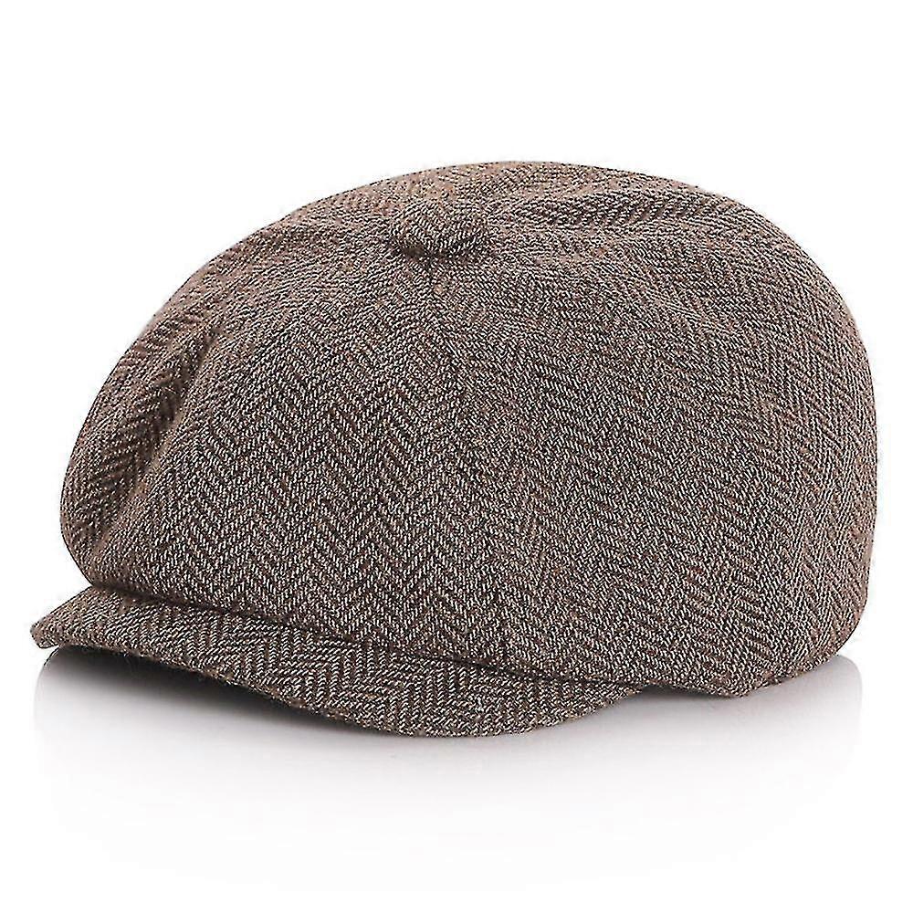 Cappello Newsboy Vintage Donna 8 Pannelli Blu - Taglia Unica Con Elastico - Foto 3