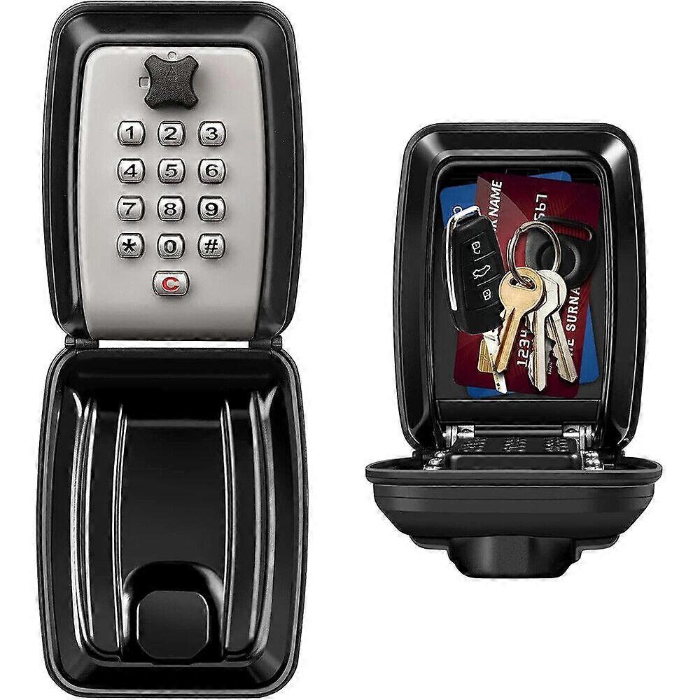 PDTO 12-Digit Push-Button Combination Key Safe Box Wall Mounted Top Security Lock Box