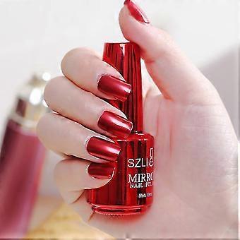 Silber Metallic Nagellack – Spiegelnder Chrom-Effekt, Schnell Trocknend & Bis Zu 7 Tage Haltbar