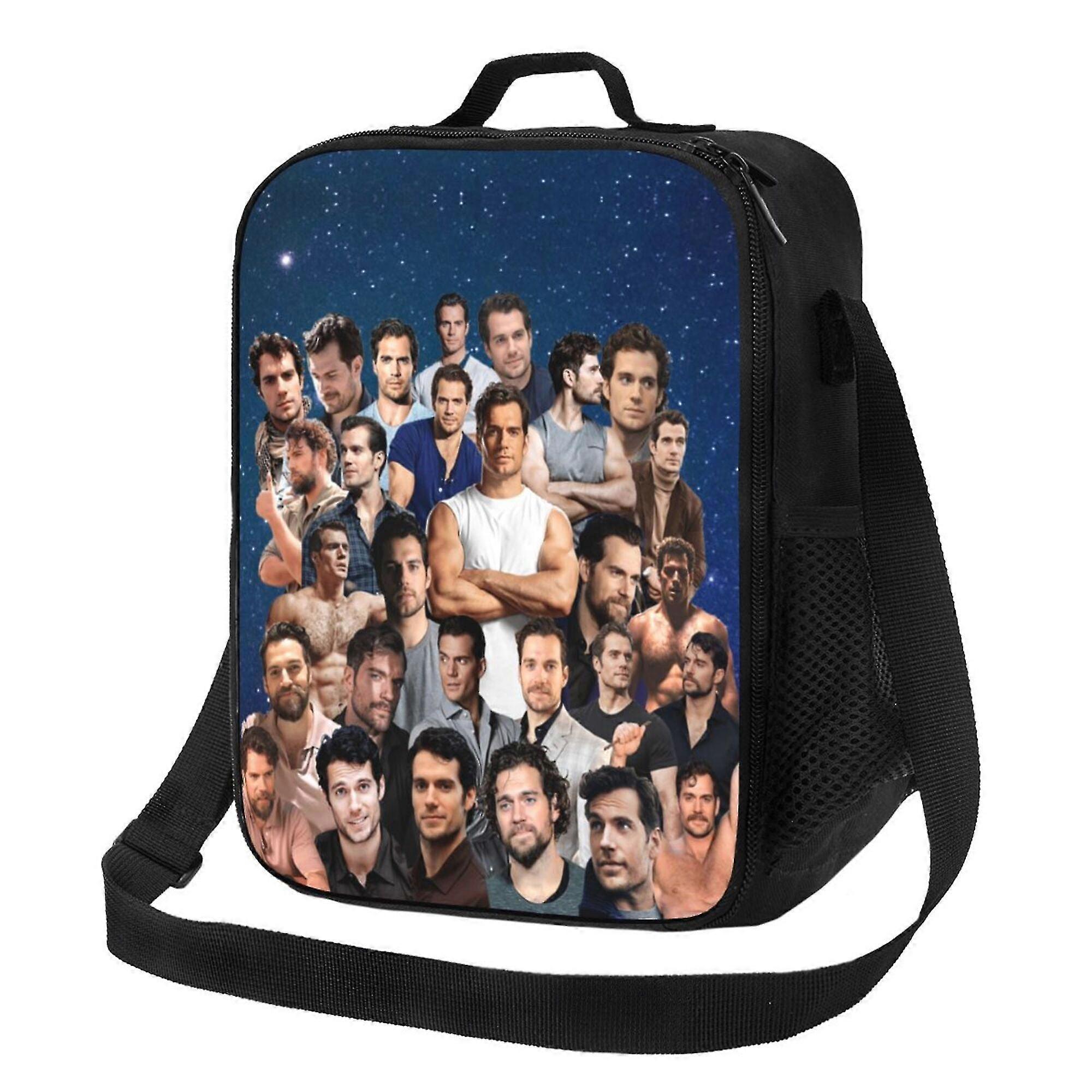 Henry Cavill Lunch Bag Lunch Box Durable Lunch Tote Bag Portable Reusable Lunch Box Tote For Sport Picnic Cam -cnbv238