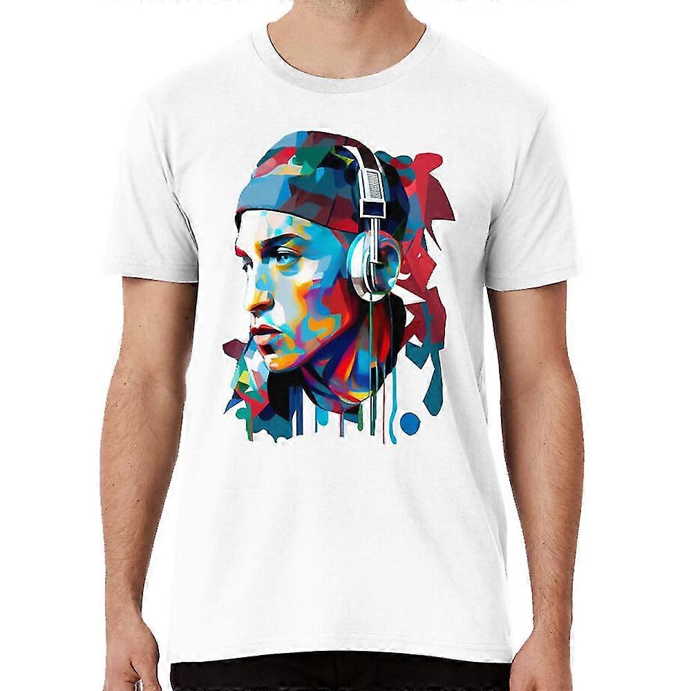 Wpap splash cor eminem cantor rapper camiseta