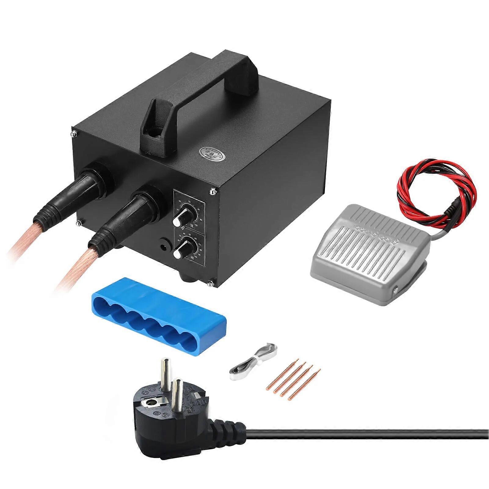 CX4500 ערכת מכונת ריתוך ספוט מיקרו-מחשב 20ms-1s כוונון זרם 640-1600A מתכוונן עבור צלחת פלדה מצופה ניקל 0.25 מ"מ