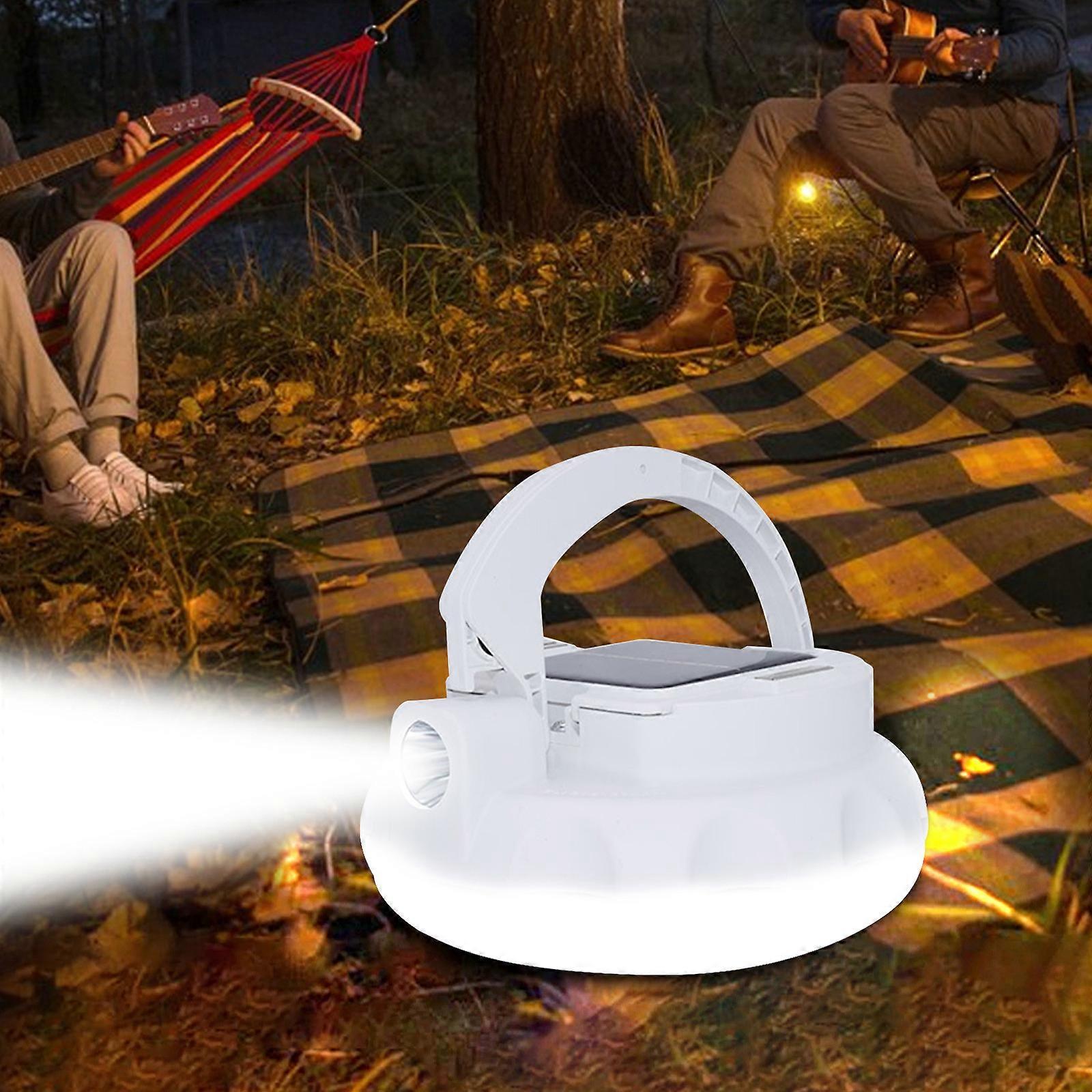 Flashlight Led Torch Light Camping Lamp Portable LED Light Source Lamp Multifunction Flashlight Built-in Magnet Solar Panel Large Capacity Battery Wat