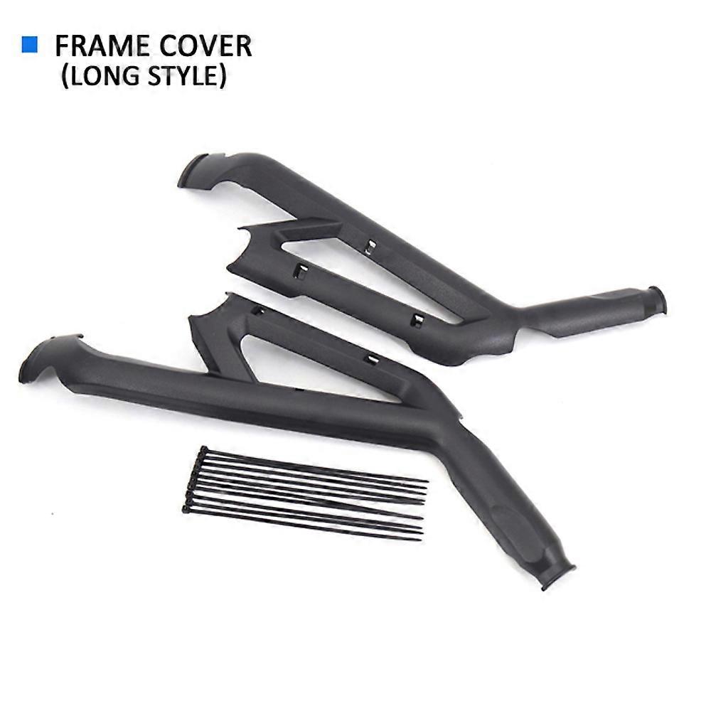 For Tiger 800 XC XCX XCA XR XRX XRT Motorcycle Frame Guard Protector Frame Cover Guard Parts A set Black Plastic