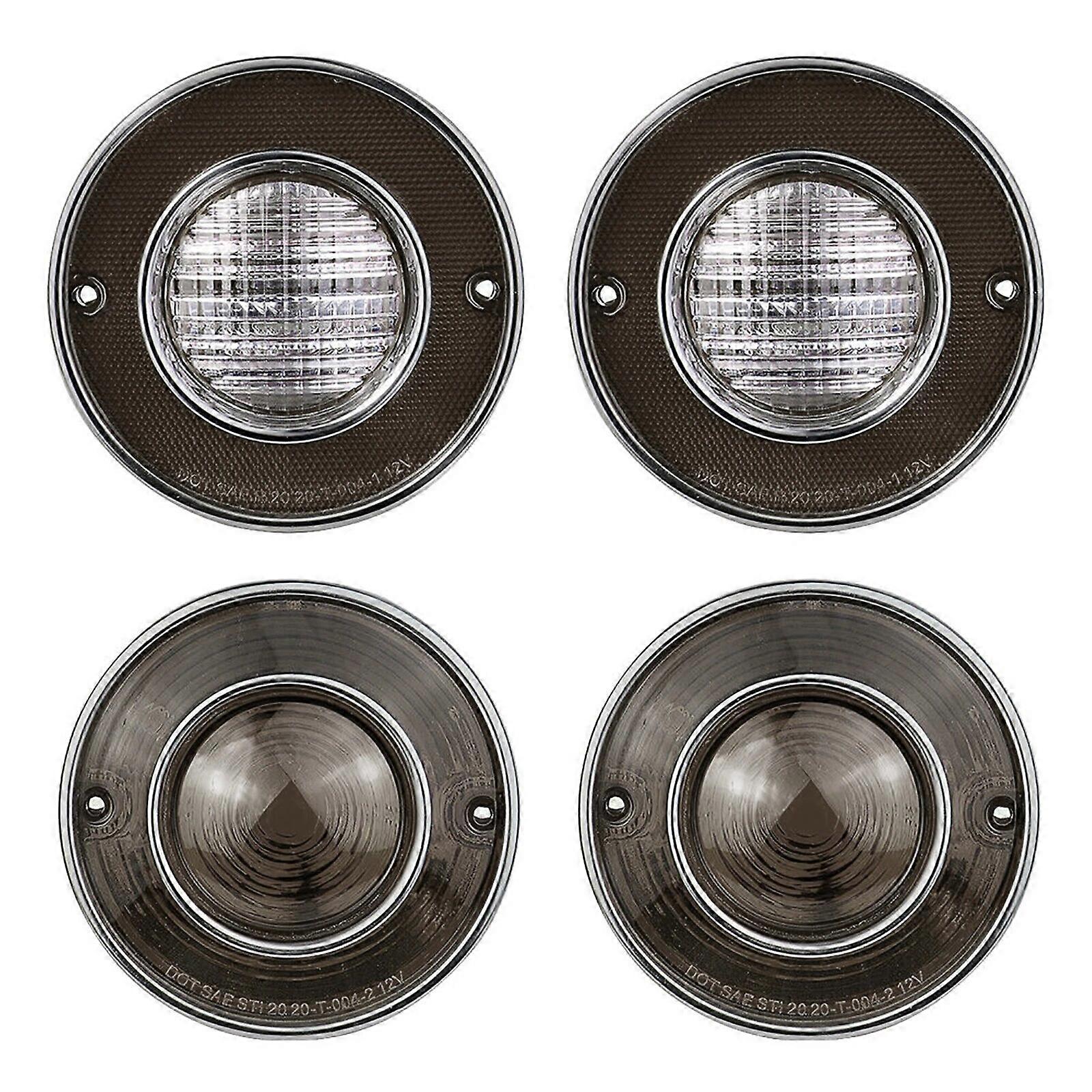 4PCS Car Tail Lights Rear Reverse Backup Lights For Chevrolet Corvette C3 1975-1979 Reproduction Light Lens Cover (Without Bulb)