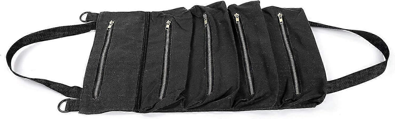 295g Waterproof Portable Roll Up Tool Bag Black