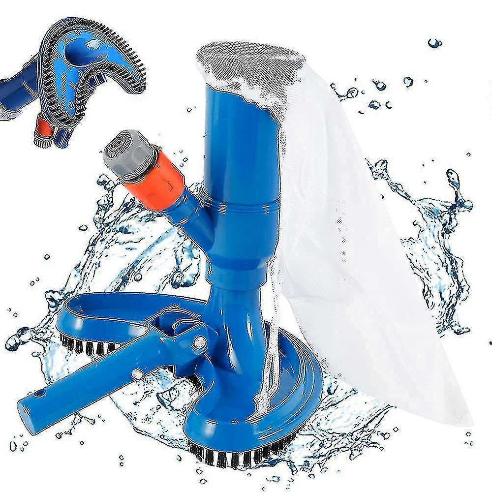 Mini Jet Pool Vacuum With Quick Cleaning Tip, Pool Cleaner With Brush/quick Hose Connector (hose Not Included), Spa/pond/pool Vacuum Cleaner Free Ship