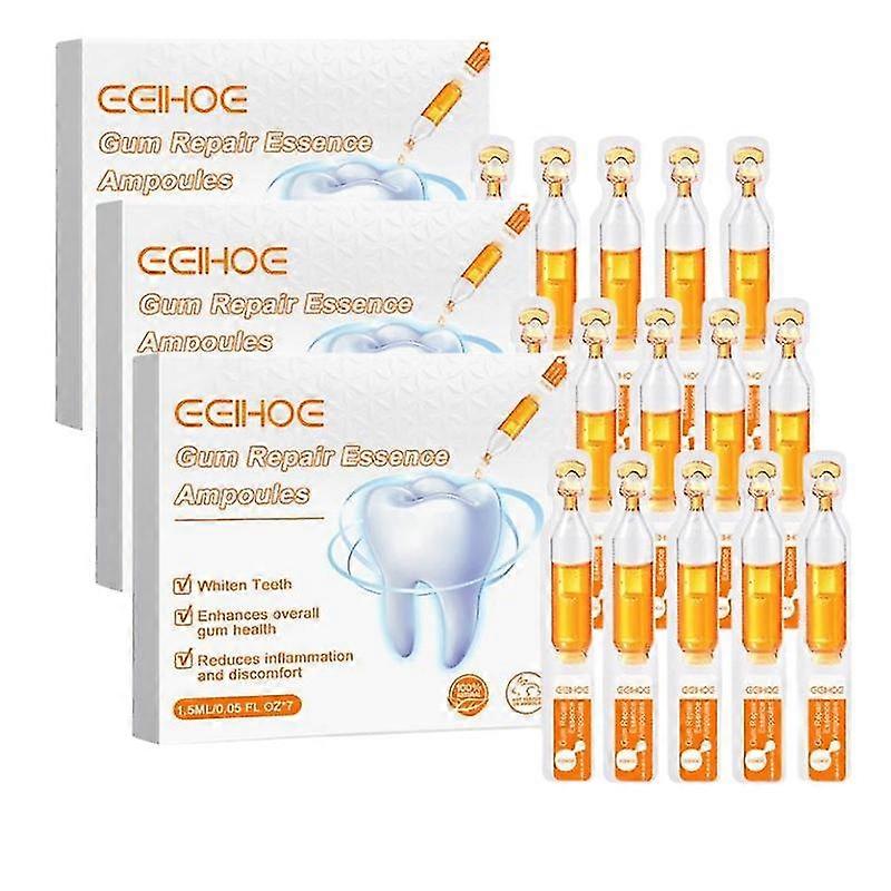 3xアンプル歯磨き粉、アンプル歯美容液、アンプルエッセンス歯磨き粉、ビタミンC歯のホワイトニングエッセンス(1箱/ 7個)