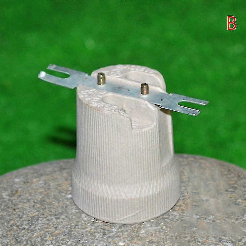 E27 Ceramic Screw Base High Temperature Resist Socket Light Bulb Holder Adapter