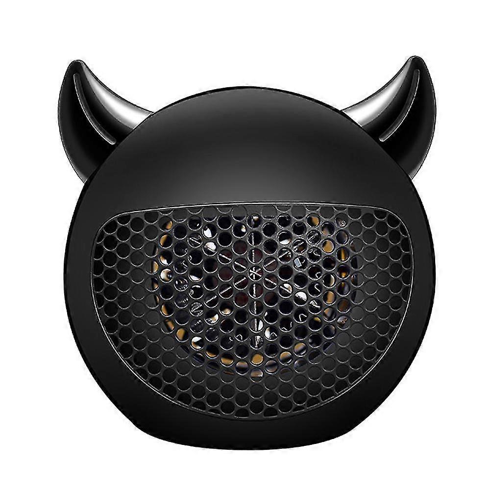 Piccolo riscaldatore di spazio Ventilatore portatile elettrico riscaldatore di spazio per camera da letto con protezione ribaltabile e surriscaldamento Mini riscaldatore in ceramica per scrivania dell'ufficio uso interno