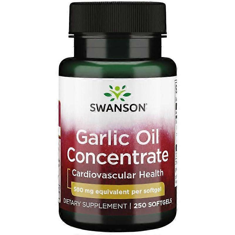 Swanson Garlic Oil Concentrate 500mg Softgels 250