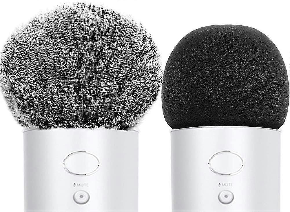 Mavi Yeti ile Uyumlu Mikrofon Kapağı. Mikrofon Ön Cam. Köpük Kapak Tüylü Rüzgar Muff Com