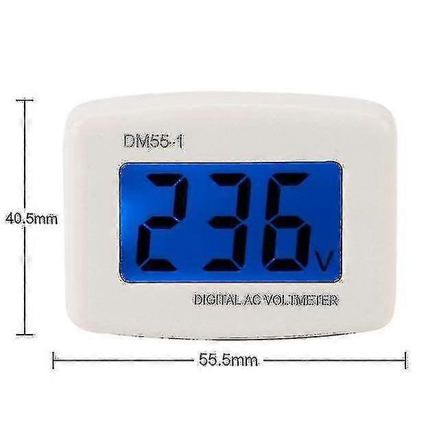 Ac 80-300v Lcd Digital Ac Voltmeter Eu Plug Volt Meter Socket Ac Voltage Tester Meter Header 110v