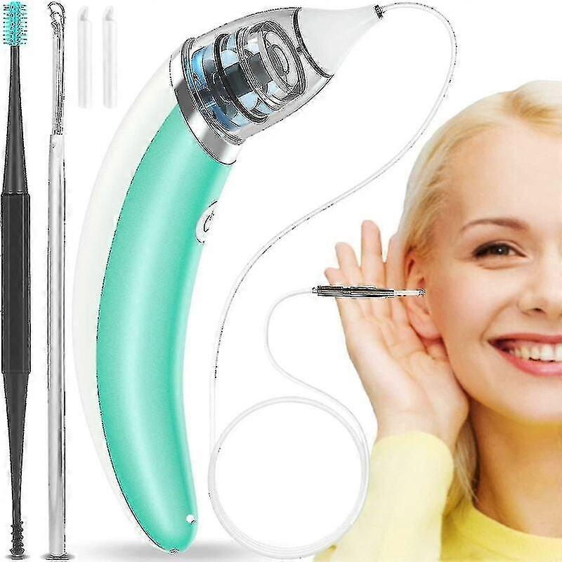Outil De Retrait De Crumen Lectrique Nettoyeur D'oreille Lectrique Kit De Retrait De Crumen Doux Charge Usb Rutilisable Forte Aspiration Sucker De Cru