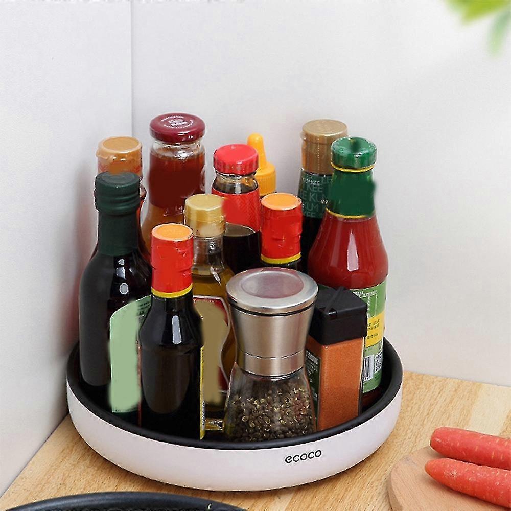 Rotating Seasoning Storage Rack Multi-function Organizer Cosmetics Shelf Oilproof Non-slip