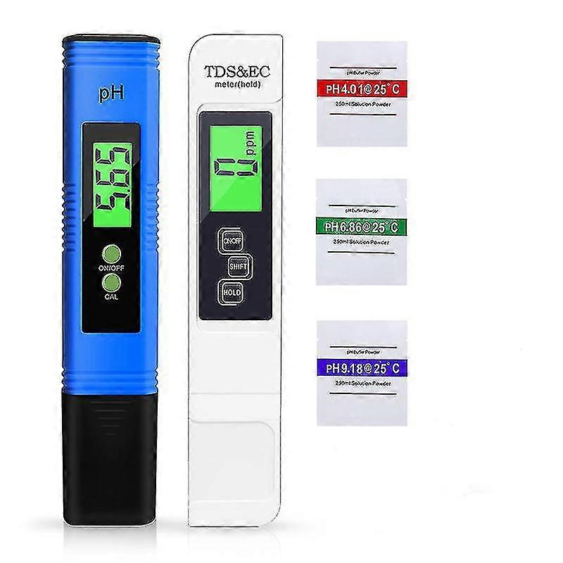 Ph Meter Ph Tds And Ec Temperature Tester Bio Water Quality Tester With Lcd Display