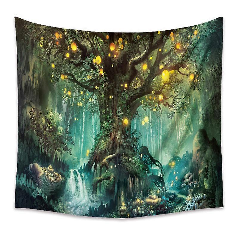 Tree of Life Wall Hanging, Psychedelic Tapestry Waterfalls Under Ancient Tree Tapestries, 130*150CM